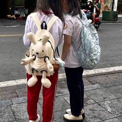 "give me a hug" - backpack