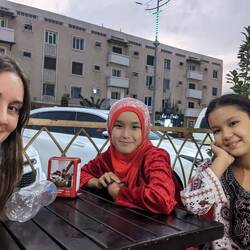 Some girls that were determined to talk to me for ages despite us having no languages in common!