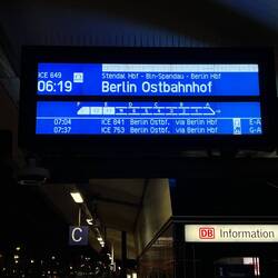 Mit dem ICE nach Berlin