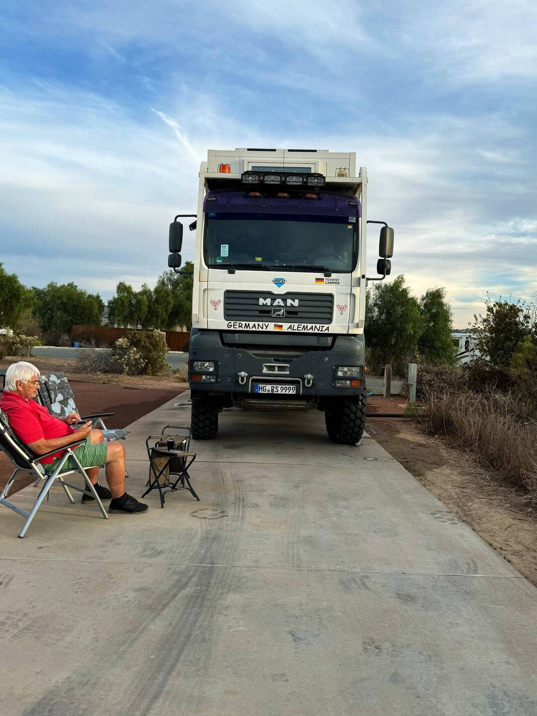 Wunderbarer Stellplatz auf dem Hügel mit Übersicht über San Diego und den Golfplatz