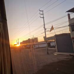 Sonnenaufgang nach 17h Busfahrt 🥲
