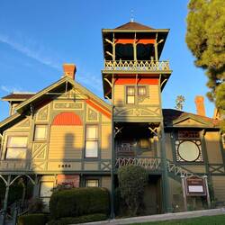 Relocated victorian houses to save them from demolition