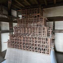 1:20 Modell des inneren Aufbaus der Burg