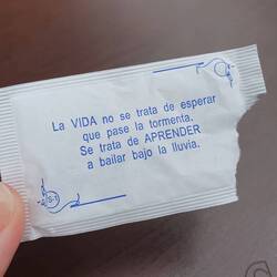 Im LEBEN geht es nicht darum, den Sturm abzuwarten. Es geht darum, zu LERNEN, im Regen zu tanzen.