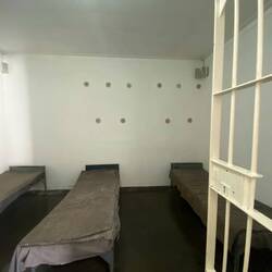 Prisoners room before shipped to the Island