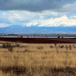 The Taurus mountains are covered with snow.