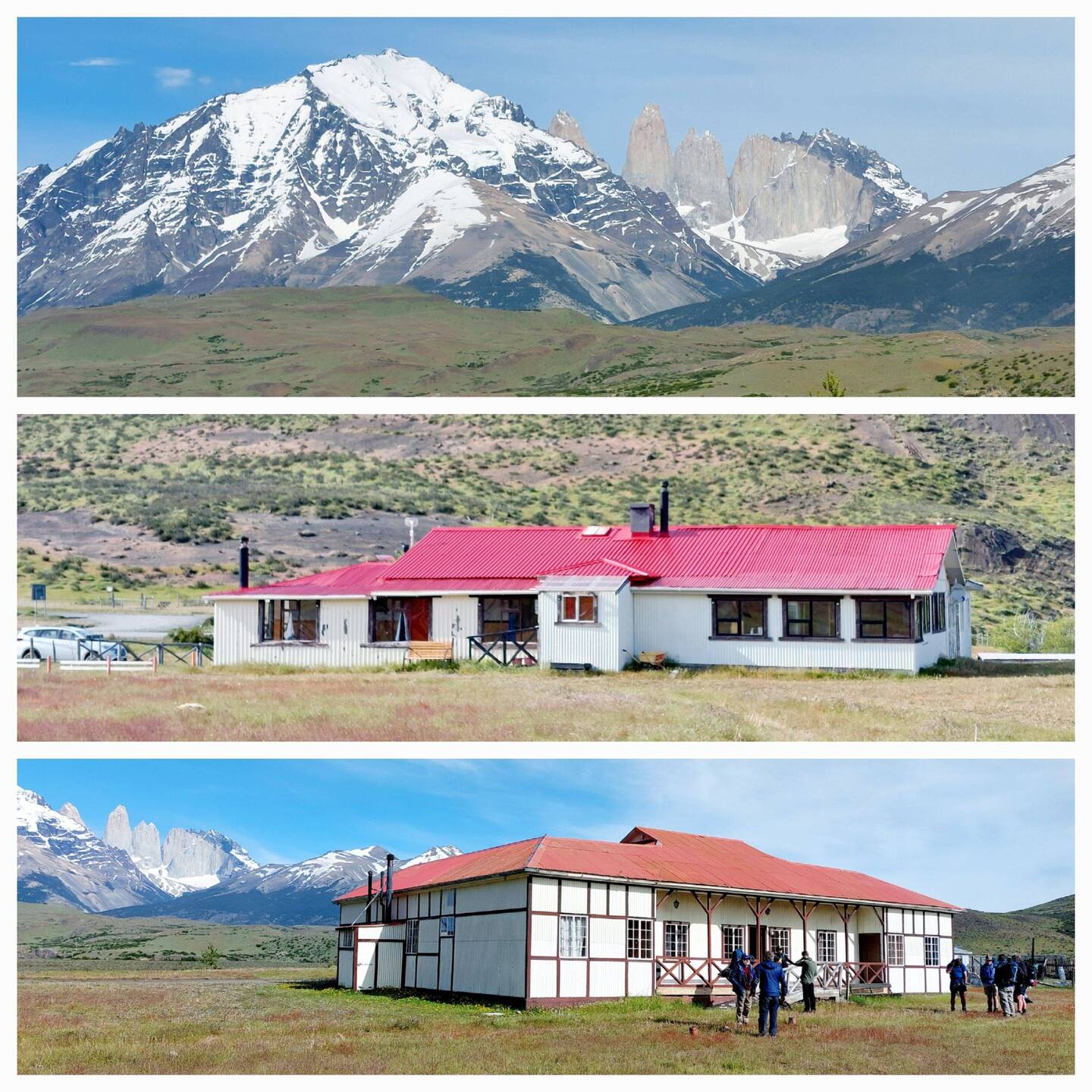 View from, and of, Laguna Amarga Cabins