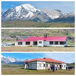 View from, and of, Laguna Amarga Cabins