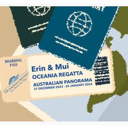 Boarding passes downloaded and printed.