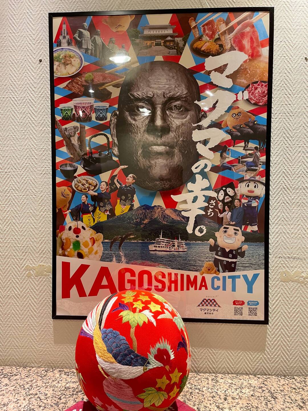 A poster representing all the highlights of Kagoshima city