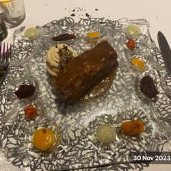 5 hour sliw cooked eye filet with multitude of sauces.