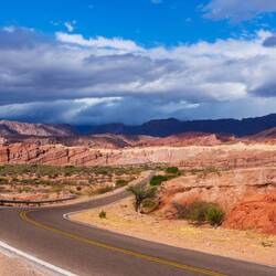 The road to Cafayate, exiting the canyon