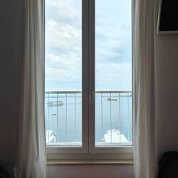Nice view of the Adriatic Sea from my bed