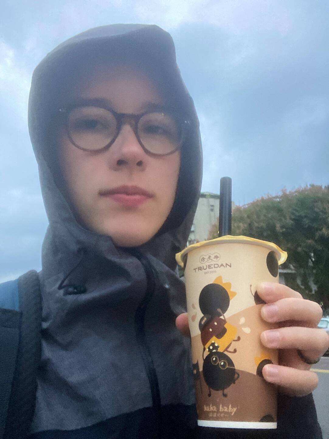 Hot bubble tea in cold weather ♥️