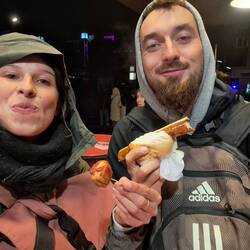 Angekommen in Berlin - Currywurst+Bratwurst=lieben wir!