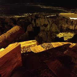 Nach dem Essen war es schon dunkel (geht hier sehr schnell)