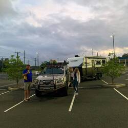 "VICTORY" - a good omen.Thank you Adrian!!! Taking us out of the pouring rain all the way to Sydney