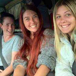 Good energy with Emma after we had a moment where we thought we could die 😅✨🫶