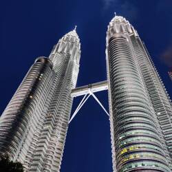 Petronas Towers at dusk