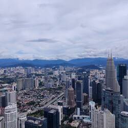 View from the skydeck at KL Tower