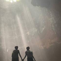 Sunrays in Grubug Cave