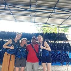 Group photo with our driver