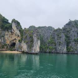 Die Lagune mit dem Strand