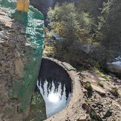 The outdoor hot spring