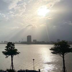 2 hours later after the heavy rain