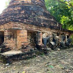 West Zone ruins in Sukhothai Historical Park.