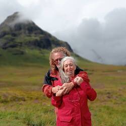 Lovely photo of us in the magical, mysterious Scottish Highlands!