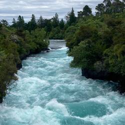 Waikato River exiting Lake Taupo.
