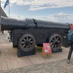 Check out the size of this cannon, imagine that coming at you!