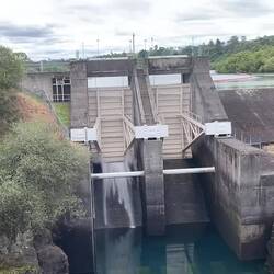 Spillway from Aratiatia Dam opening.
