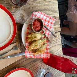 Dinner of day 30 ✨ Zucchini flowers