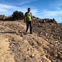 Wanderung hoch zu den Gewächshäusern