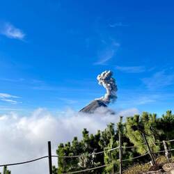 Fuego-Ausbruch am Tage