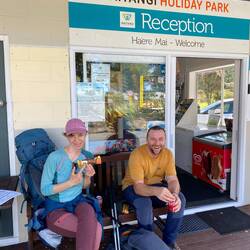 Nach 24 km gibt's Eis und Cola