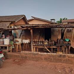 Vente d'essence le long de la route