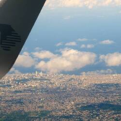 Flying into Mexico City