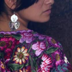 The women wore brightly coloured clothes