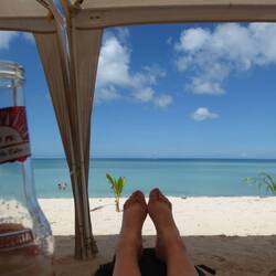 Dipping my toes into the Gulf of Mexico...