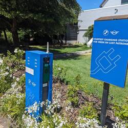 EVs carry their own cords here. Better?