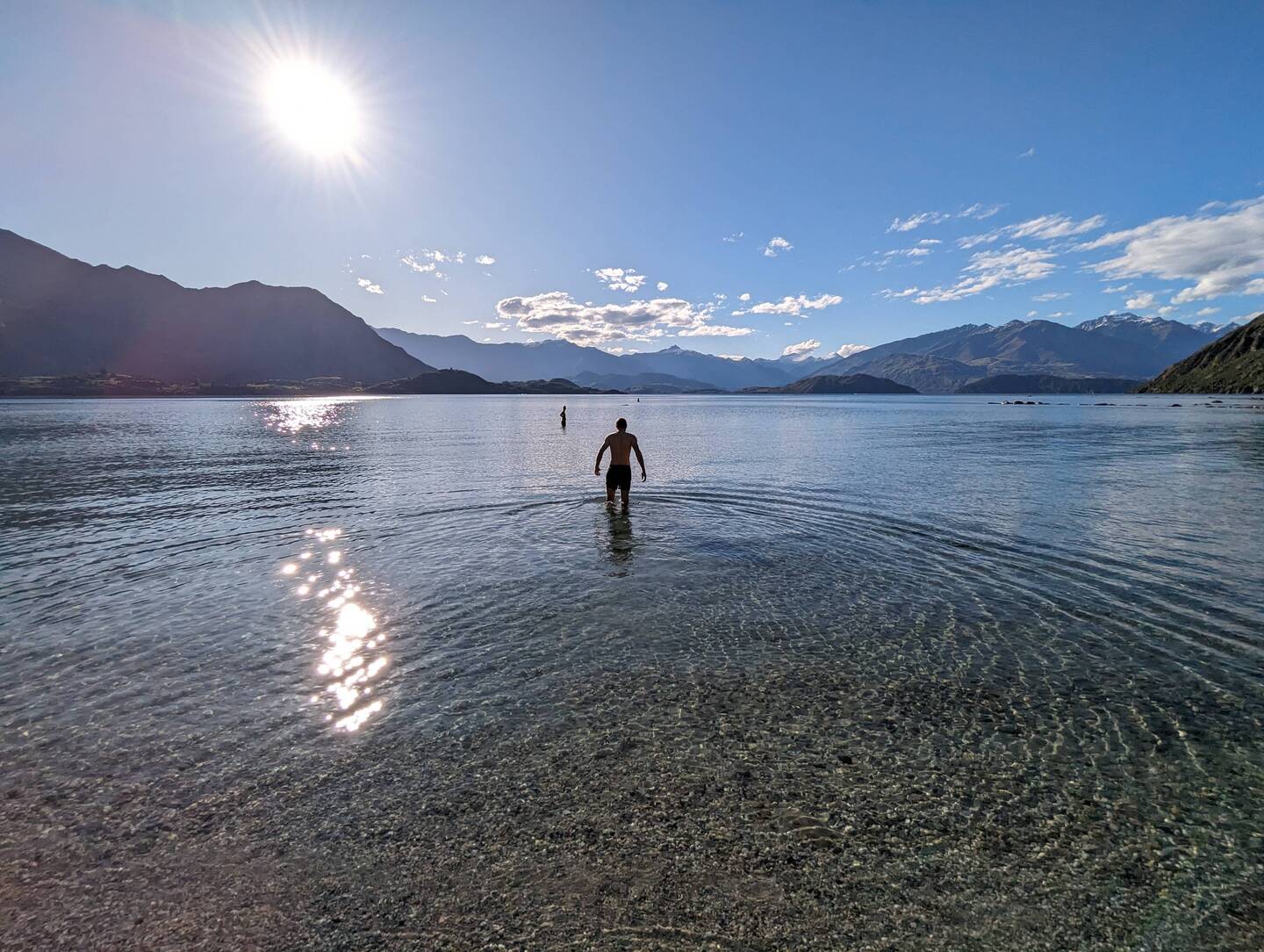 Beacon Point - bei strahlendem Sonnenschein sind wir in den Lake Wanaka