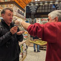 Try this! We tried to barter our children for Turkish delight, but he was only interested in Oma.