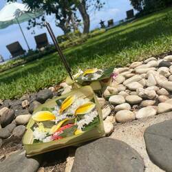 Balinese flower offerings