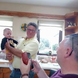 At Jon's Uncle Jimmy and Mary Foley's, they live in Keel, an hour from Tralee on a farm.