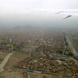 Flying out of Lima for Santiago.