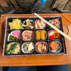 One of the Bento Boxes I had on one of the Shinkansen trains through Japan