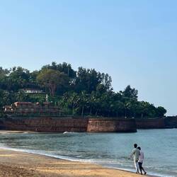 Teile des portugisischen Forts Aguada.